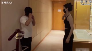 VYC15872【苏州婉儿】黑色瑜伽服高跟短靴腿绞关节技制服男粉丝的封面