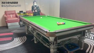 爱辉夫 妻主 台球室 调教小虎玩DD指令 吐奶19分的封面